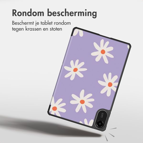 imoshion Design Trifold Bookcase Xiaomi Redmi Pad 2 - Flower Distance