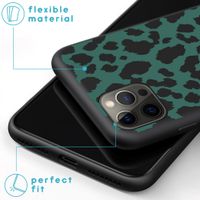 imoshion Design hoesje iPhone 12 Pro Max - Luipaard - Groen / Zwart