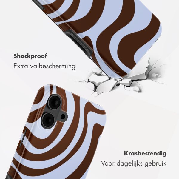 Selencia Vivid Backcover Apple iPhone 16 - Dream Swirl Chocolate
