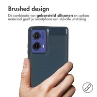 imoshion Brushed Backcover voor de Motorola Moto G85 - Donkerblauw