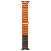 Uniq Revix Premium Edition dubbelzijdig bandje Apple Watch Series 1 t/m 11 / SE / Ultra (44/45/46/49 mm) - Saffron Orange / Khaki
