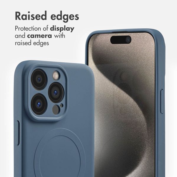 imoshion Colour Back Cover with MagSafe Apple iPhone 15 Pro Max - Dark Blue