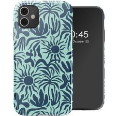 Selencia Vivid Tough Backcover iPhone 11 - Tropical Vibes Light Blue