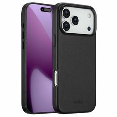 Accezz Leather Back Cover with MagSafe Apple iPhone 17 Pro Max - Onyx Black