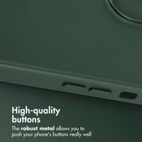 Accezz Leather Back Cover with MagSafe Apple iPhone 13 - Cedar Green