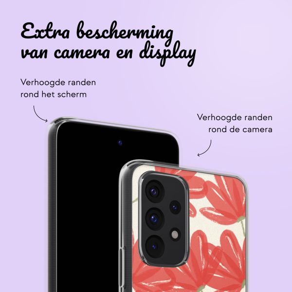 Hoesje met eigen foto en/of tekst Samsung Galaxy A53 - Bloemen