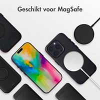 Accezz MagSafe Leather Backcover Apple iPhone 16 Pro Max - Onyx Black
