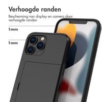 imoshion Backcover met pasjeshouder Apple iPhone 13 Pro Max - Zwart