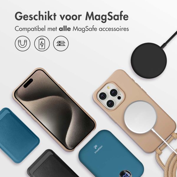 imoshion Color Backcover met afneembaar koord MagSafe Apple iPhone 15 Pro Max - Nude