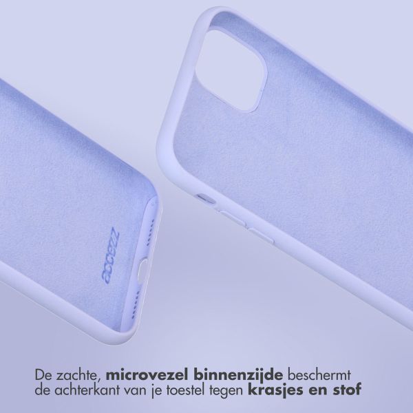 Accezz Liquid Silicone Backcover Samsung Galaxy A33 - Paars