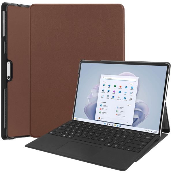 imoshion Trifold Bookcase Microsoft Surface Pro 9 / Pro 10 - Bruin