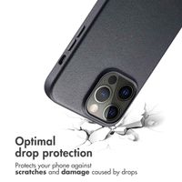 Accezz Leather Back Cover with MagSafe Apple iPhone 14 Pro Max - Onyx Black