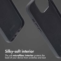 Accezz Leather Back Cover with MagSafe Apple iPhone 13 Pro - Onyx Black