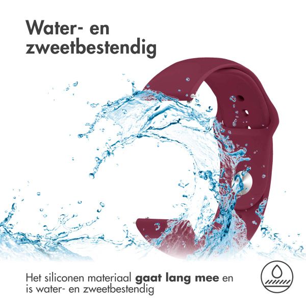 imoshion Siliconen Sport bandje  - Universeel 18 mm aansluiting - Bordeaux