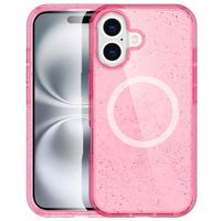 imoshion Sparkle Backcover met MagSafe Apple iPhone 16 - Glitter Roze
