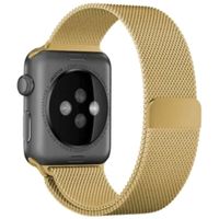 WiWu Milanese band Apple Watch Series 1 t/m 9 / SE (38/40/41 mm) | Series 10 / 11 (42 mm) - Goud