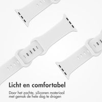 imoshion Siliconen⁺ bandje Apple Watch Series 1 t/m 9 / SE (38/40/41 mm) | Series 10 / 11 (42 mm) - Maat S/M - Wit
