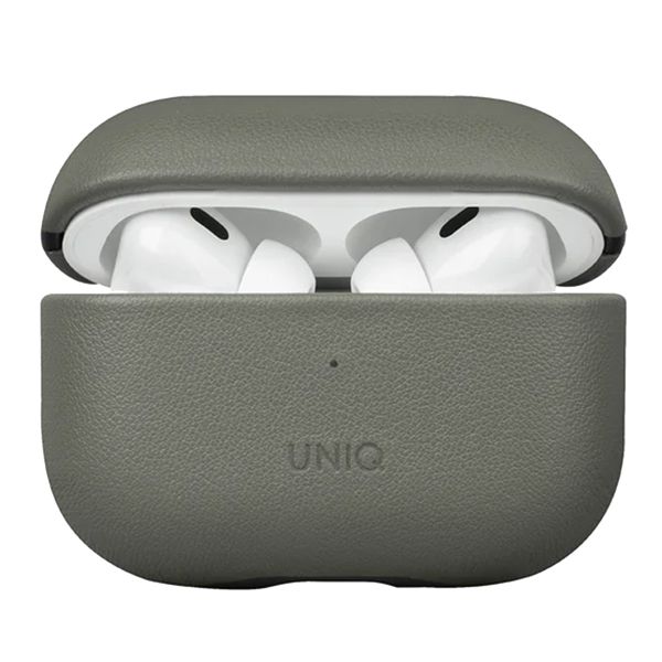 Uniq Terra Echt Lederen Case Apple AirPods Pro 2 - Lichen Green