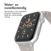 imoshion Siliconen⁺ bandje Apple Watch Series 1 t/m 9 / SE (38/40/41 mm) | Series 10 / 11 (42 mm) - Maat S/M - Stone