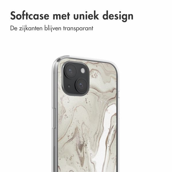 imoshion  Design hoesje iPhone 15 - Sandy Marble