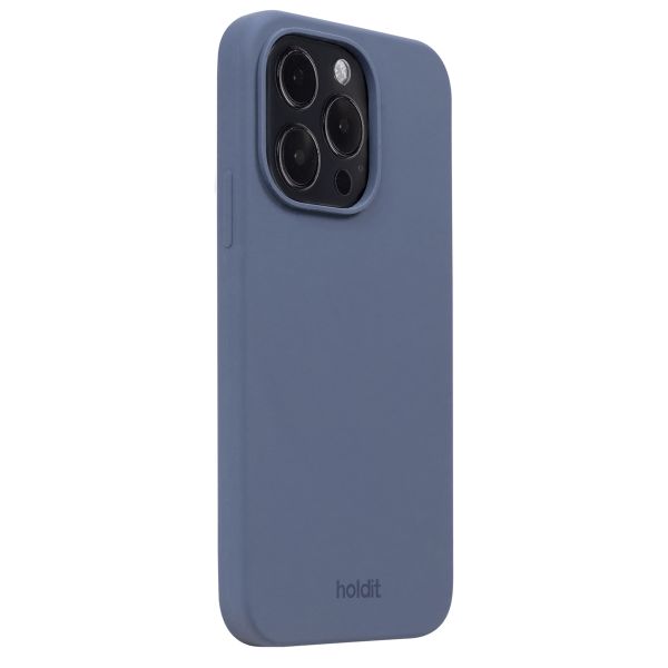 Holdit Silicone Case iPhone 14 Pro - Pacific Blue