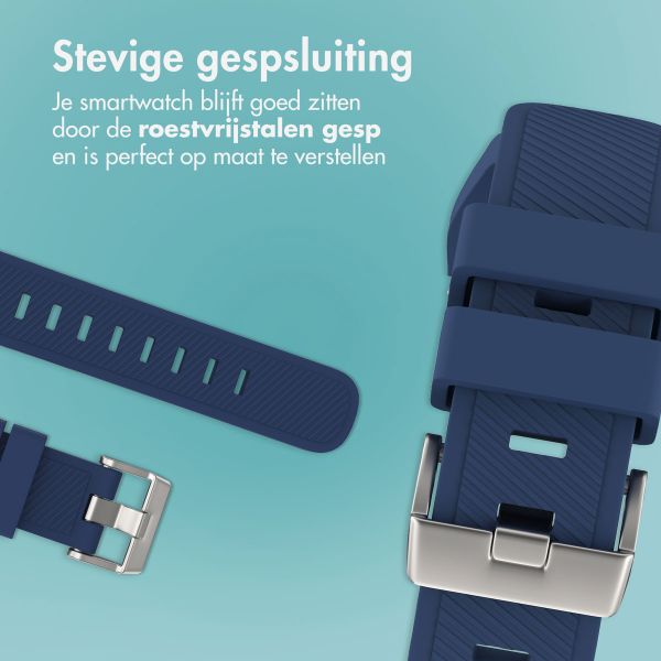 imoshion Flexibel Siliconen bandje - Universeel 22 mm aansluiting - Donkerblauw