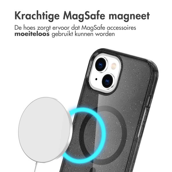 imoshion Sparkle Backcover met MagSafe iPhone 15 - Zwart