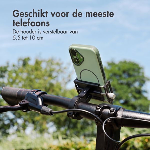 imoshion Mini Aluminium Telefoonhouder Fiets - Lichtgewicht - Universeel - Zwart