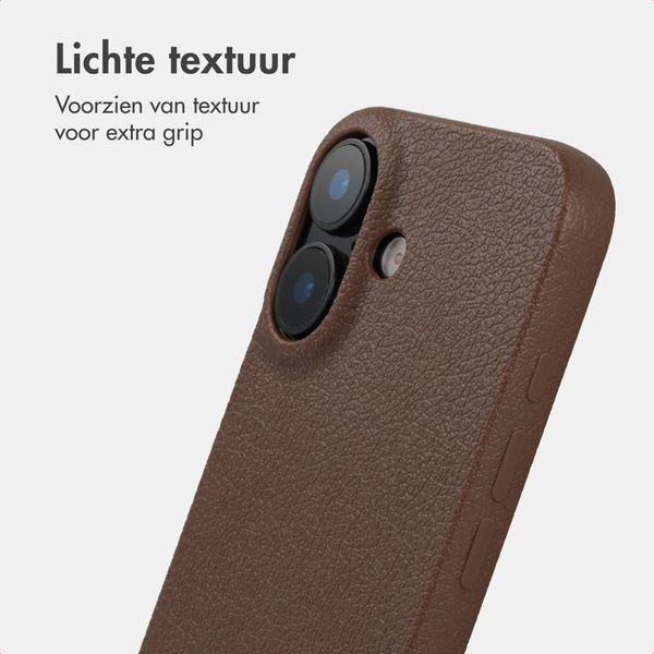 imoshion Texture Backcover Apple iPhone 17 - Donkerbruin