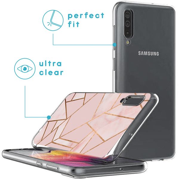 imoshion Design hoesje Samsung Galaxy A50 / A30s - Grafisch Koper / Roze