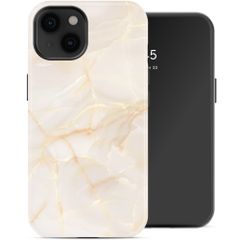 Selencia Vivid Case Apple iPhone 14 - Golden Beige Marble