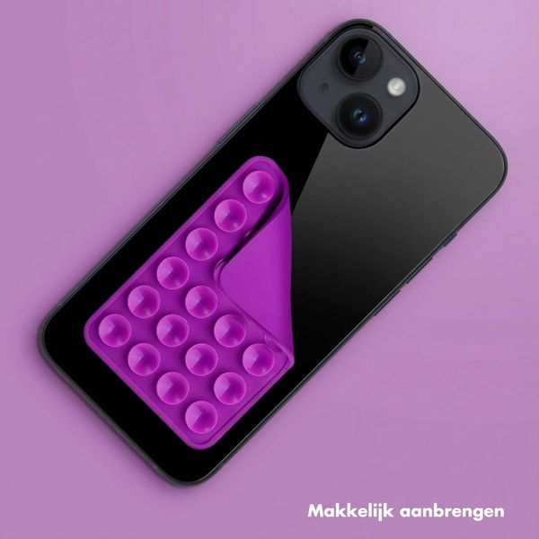 Selencia 2-Pack Telefoonhouder Zuignap - Paars