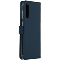 Selencia Echt Leren Bookcase Samsung Galaxy A50 / A30s - Blauw