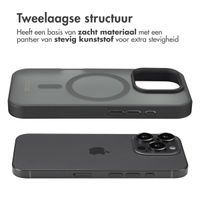 Accezz Rugged Frosted Backcover met MagSafe iPhone 16 Pro - Zwart