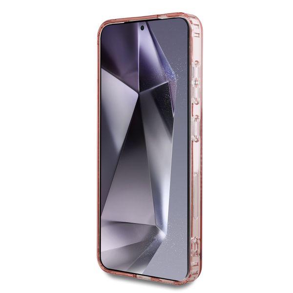 Guess MagSafe IML Glitter Gradient Case Samsung Galaxy S25 - Roze