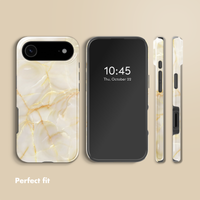 Selencia Vivid Back Cover with MagSafe Apple iPhone Air - Golden Beige Marble