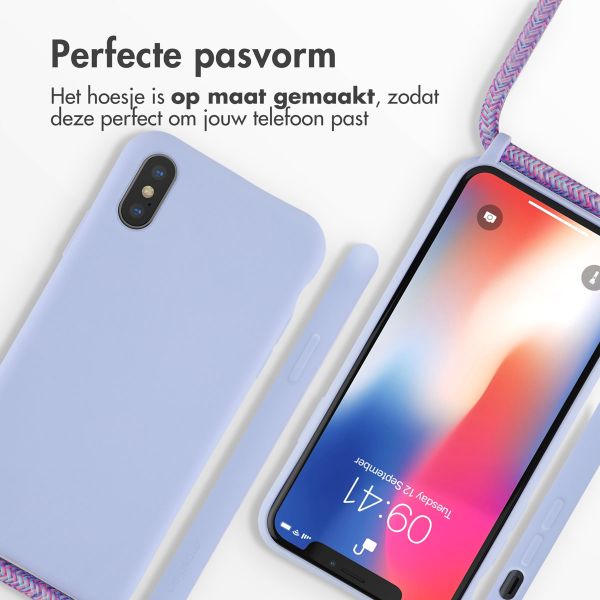 imoshion Siliconen hoesje met koord iPhone X / Xs - Paars