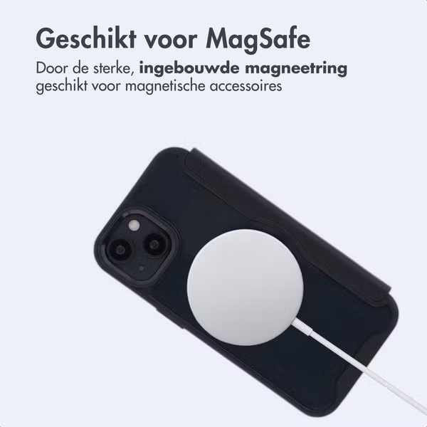 imoshion Transparante Bookcase met MagSafe Apple iPhone 14 / 13 - Zwart