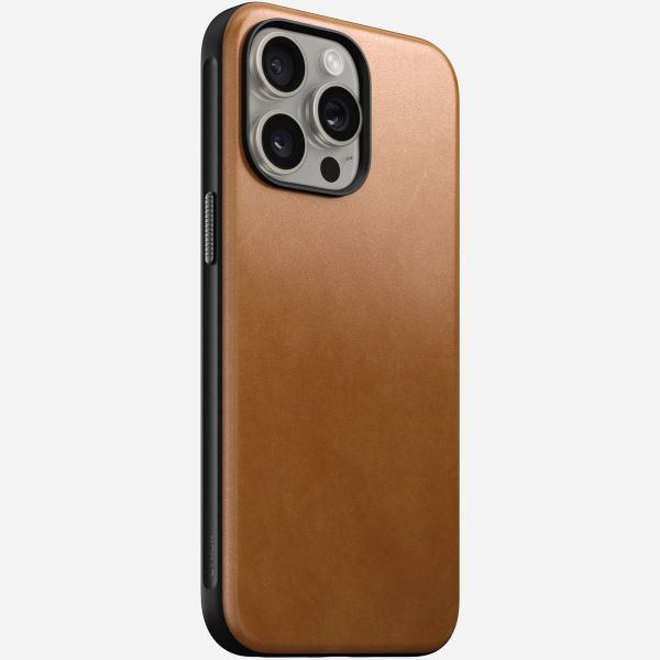 Nomad Modern Leather Case iPhone 15 Pro Max - English Tan