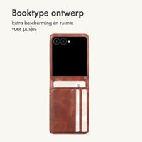 imoshion Luxe Bookcase Samsung Galaxy Z Flip 8 - Donkerbruin