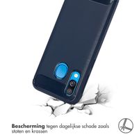 imoshion Brushed Backcover Samsung Galaxy A40 - Donkerblauw