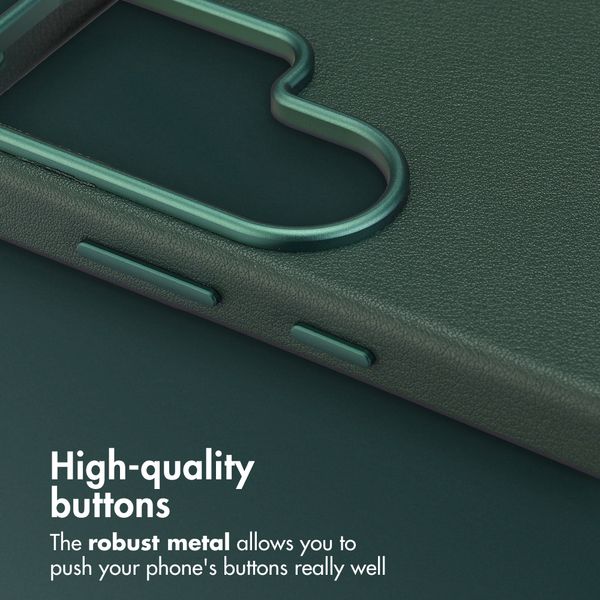 Accezz Leather Back Cover with MagSafe Samsung Galaxy S26 Ultra - Cedar Green