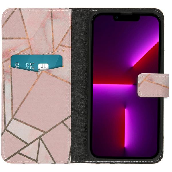 imoshion Design Softcase Bookcase Apple iPhone 13 Pro - Pink Graphic