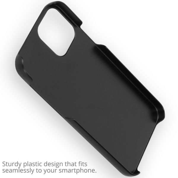 Ontwerp je eigen Apple iPhone 12 (Pro) hardcase hoesje - Zwart