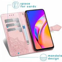 imoshion Mandala Bookcase Oppo A94 (5G) - Rosé Goud