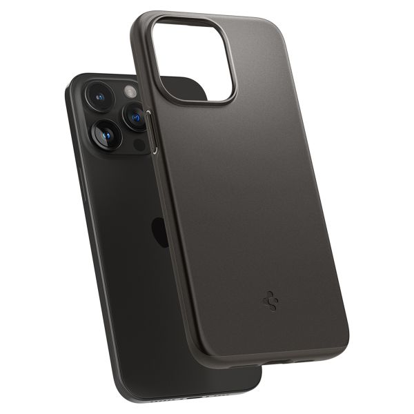 Spigen Thin Fit Backcover Apple iPhone 15 Pro - Gunmetal