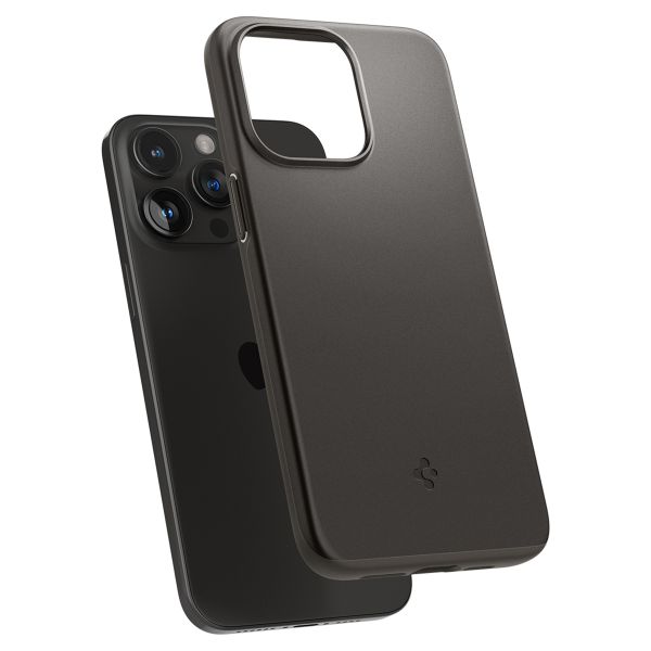 Spigen Thin Fit Backcover iPhone 15 Pro - Gunmetal