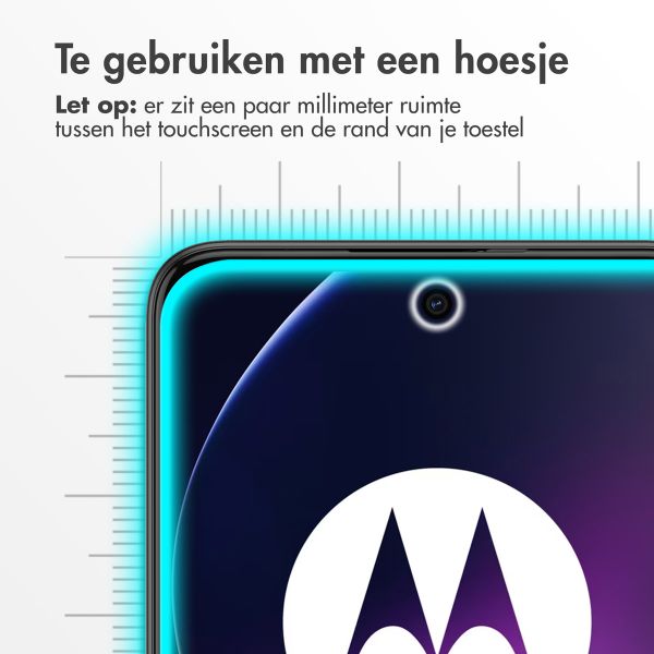 Accezz Gehard Glas Screenprotector voor de Motorola Moto G54 - Transparant