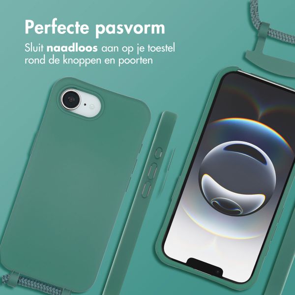 imoshion Color Backcover met afneembaar koord MagSafe Apple iPhone 16e - Donkergroen