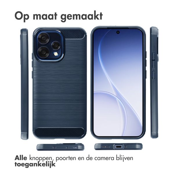 imoshion Brushed Backcover Oppo Reno15 (5G) - Donkerblauw